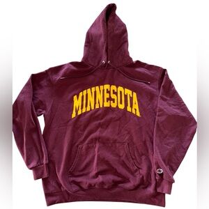 University of Minnesota Golden Gopher Champion Hoodie Size XL